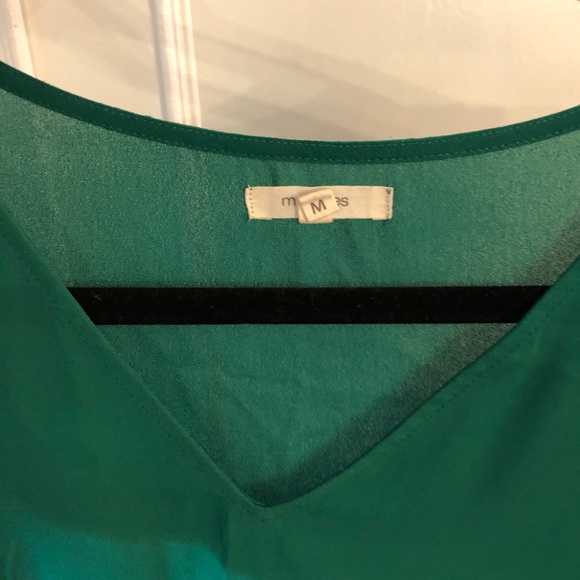 Maurices Kelly Green V-Neck Blouse - Picture 3 of 3